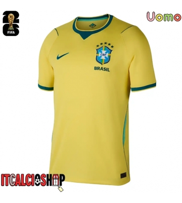 Brasile Prima Maglia Mondiali 2026 Manica Corta